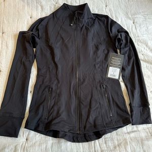 90 Degree By Reflex Women's Lightweight, Full Zip Running Track Jacket - Black